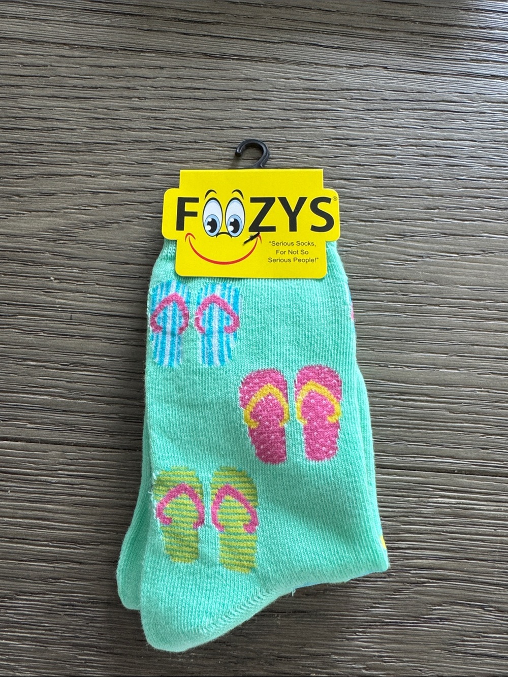 Women’s Mint Green Flip-Flop Socks